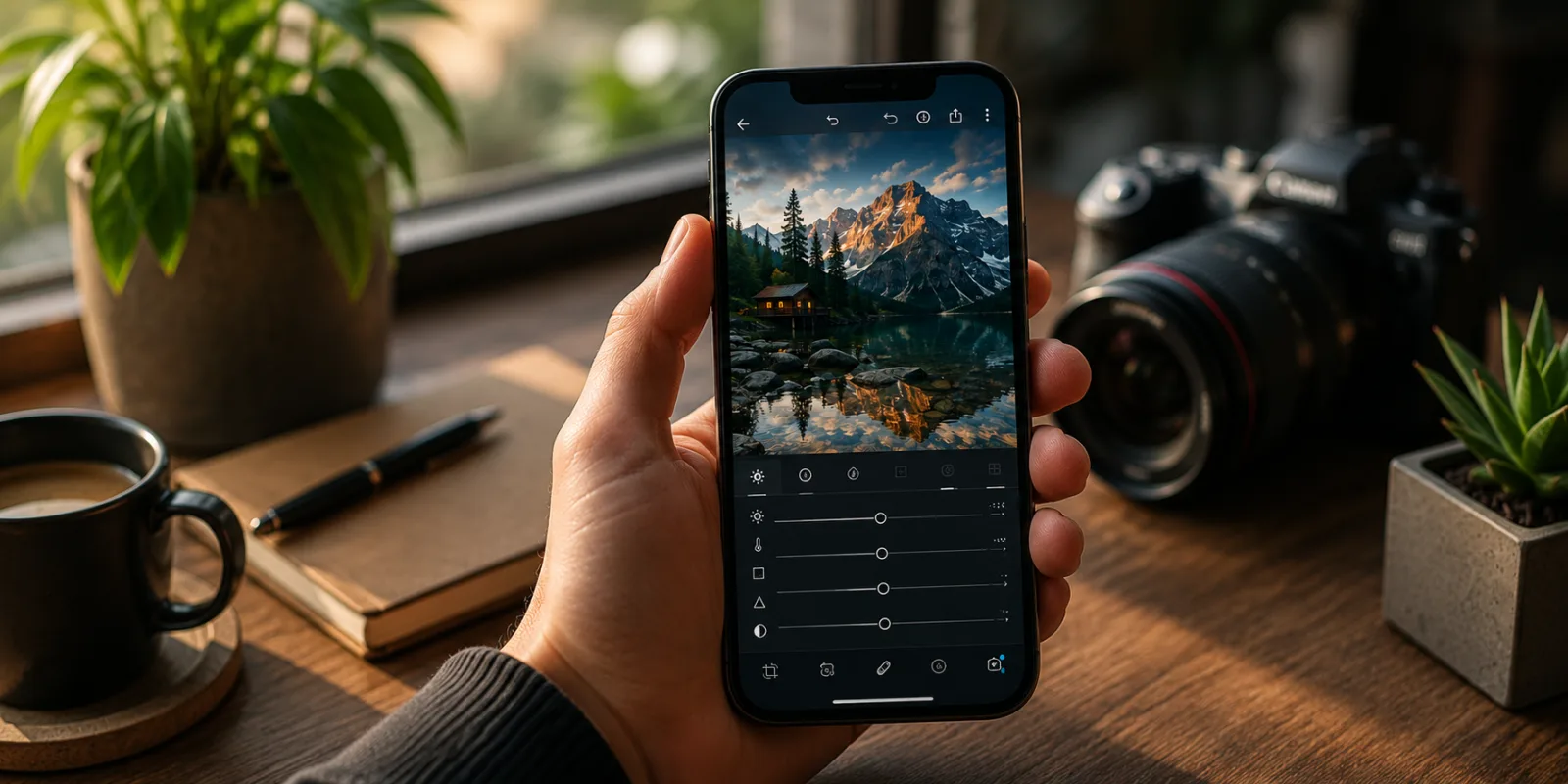 کاور Lightroom Mobile از صفر تا حرفه‌ای