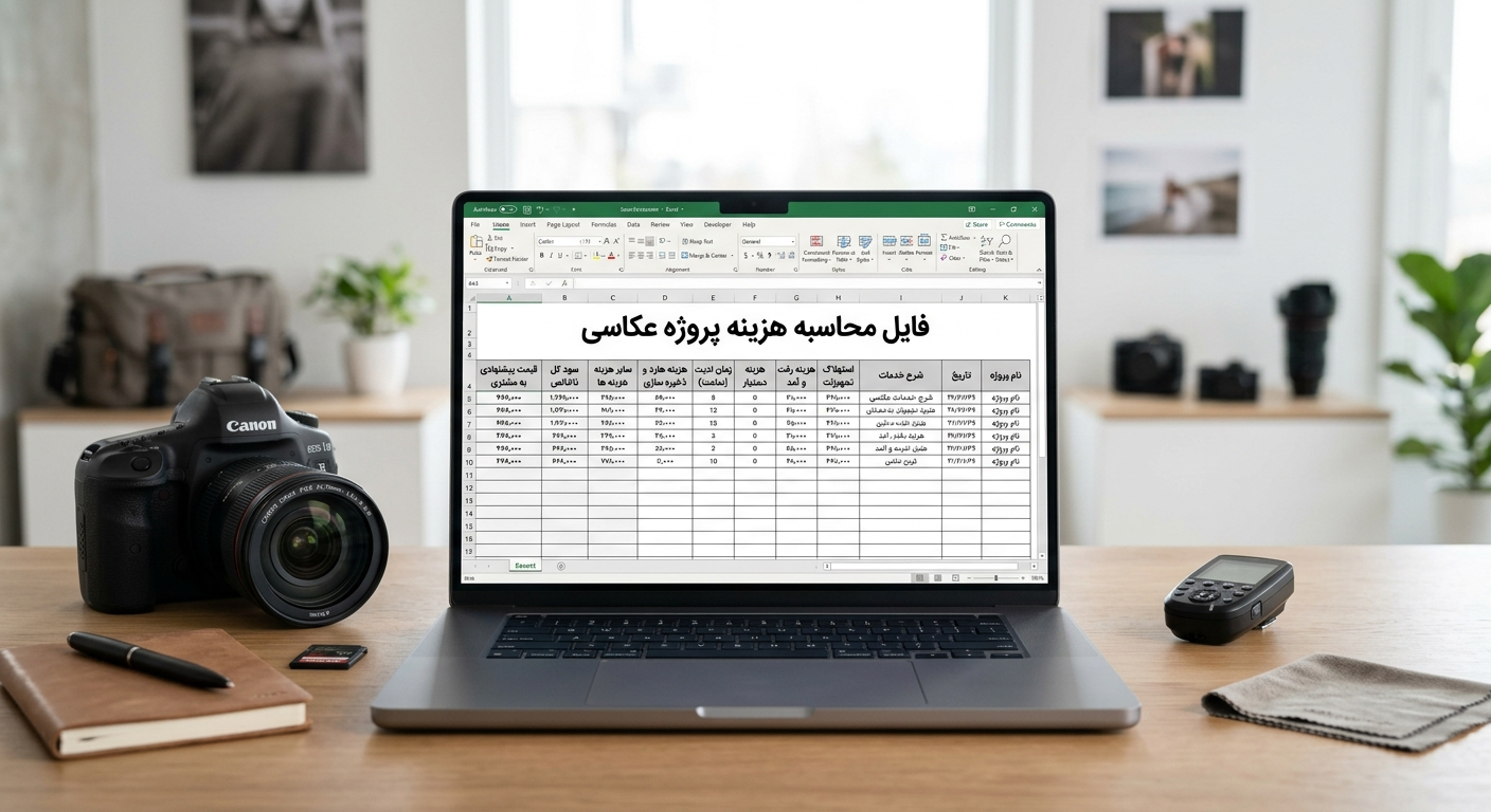 فایل محاسبه هزینه پروژه