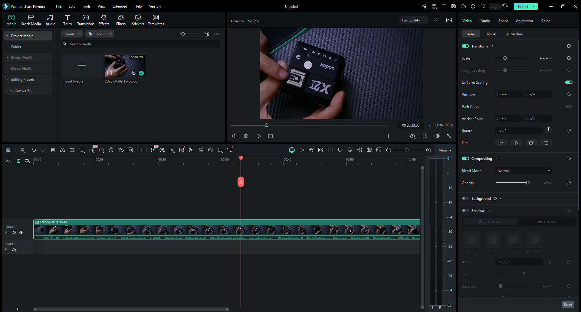 آموزش برنامه فیلمورا