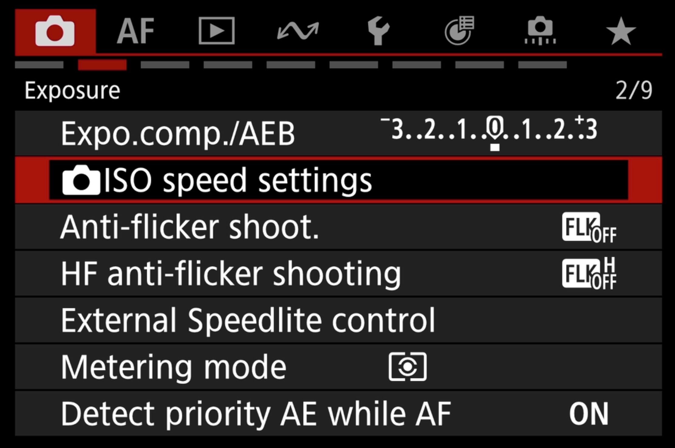 آموزش منوی کانن ( رایگان )